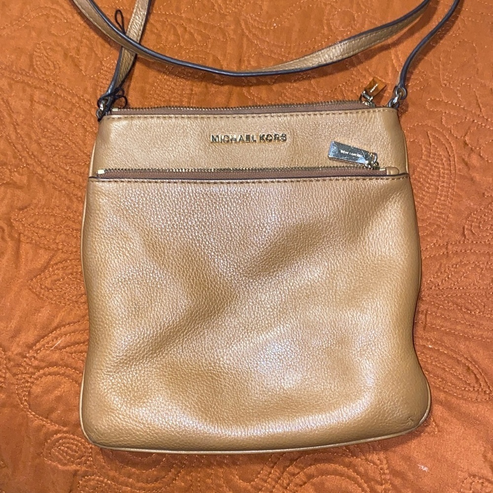 Michael Kors Riley Leather Crossbody Messenger Bag